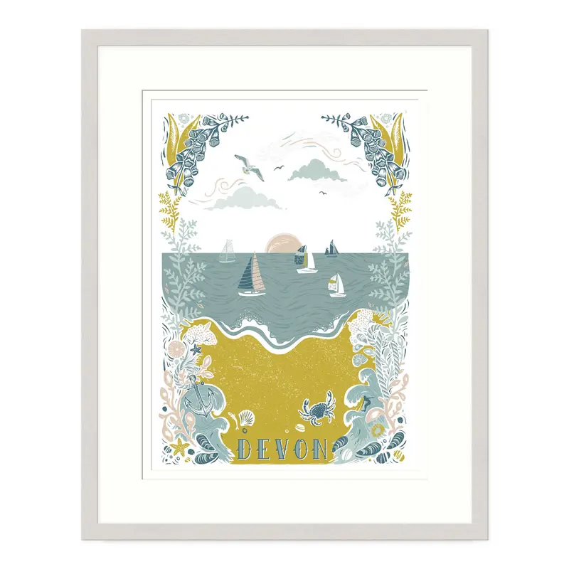 WF833F - Devon Lino Framed Print
