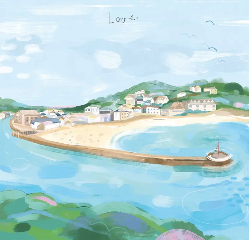 WF868P - Looe Small Art Print