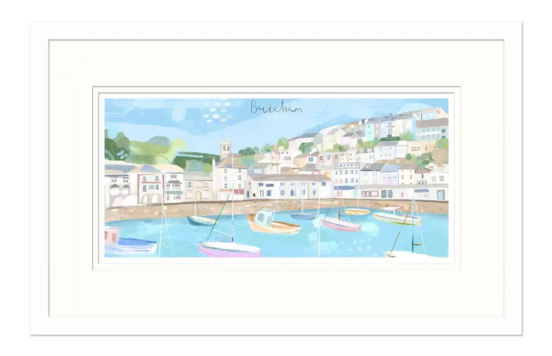 WF878F - Brixham Small Framed Print