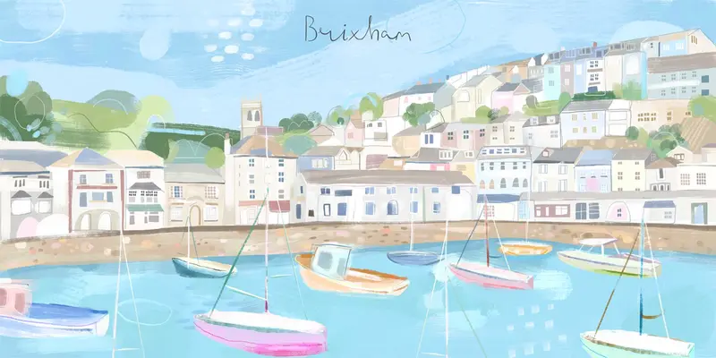 WF878P - Brixham Small Art Print