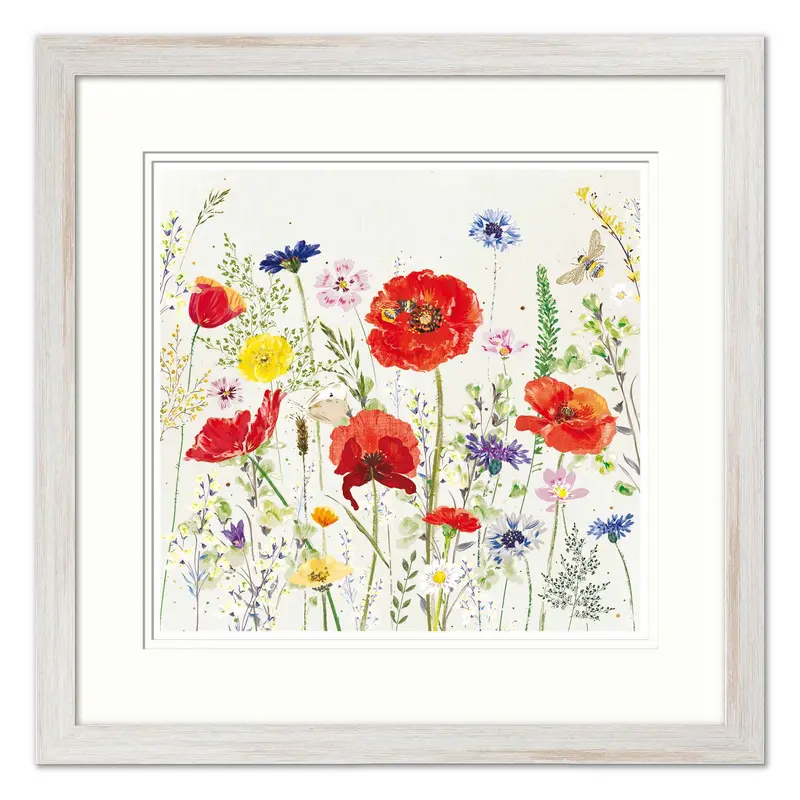 WF884F - Poppytime Small Framed Print