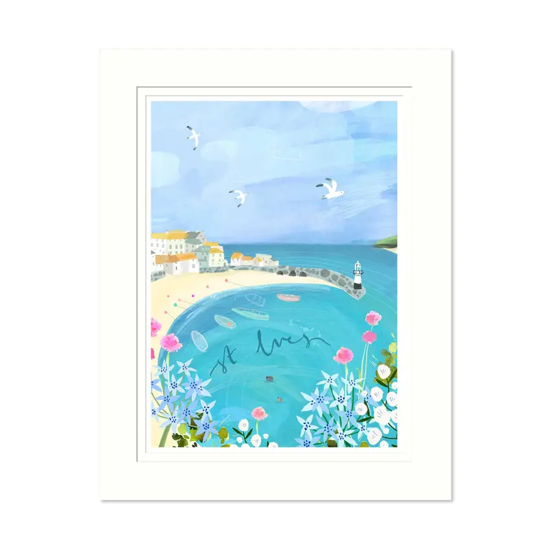 WF894M - St Ives Medium Mounted Print