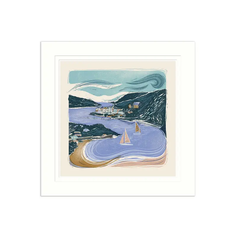 WF928M - Salcombe Summer Mounted Print