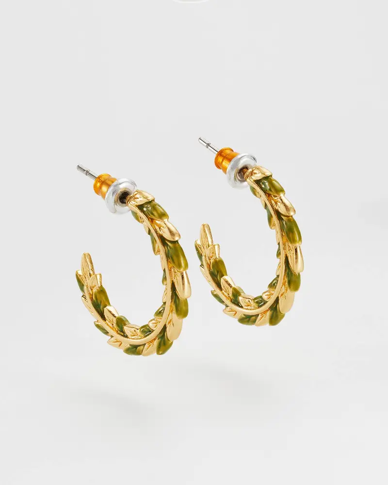 Wheat Hoop Earrings