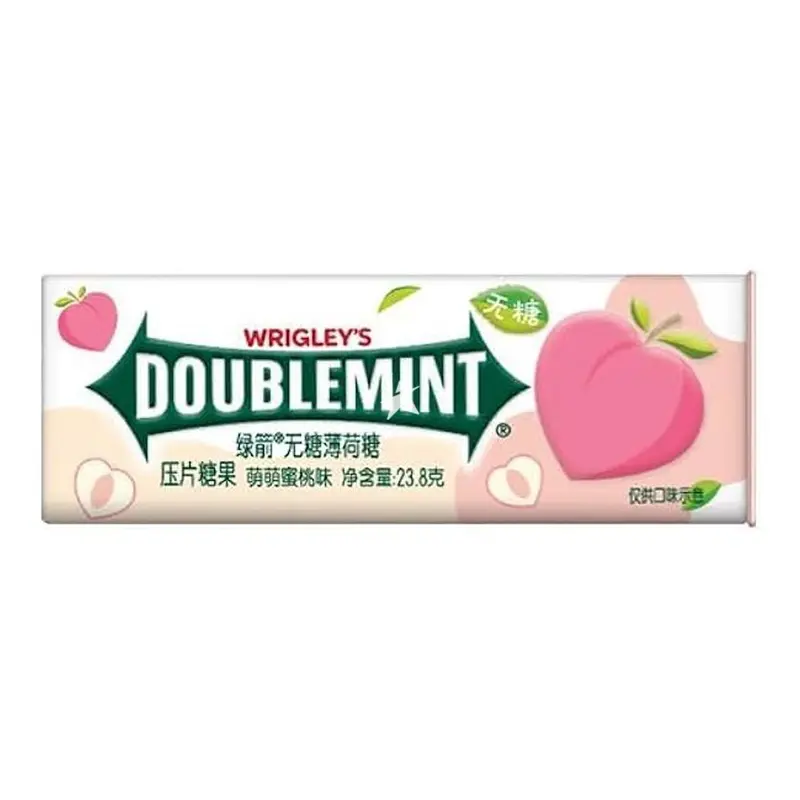 Wrigley's Peach Mint Candy (China) 23.8g