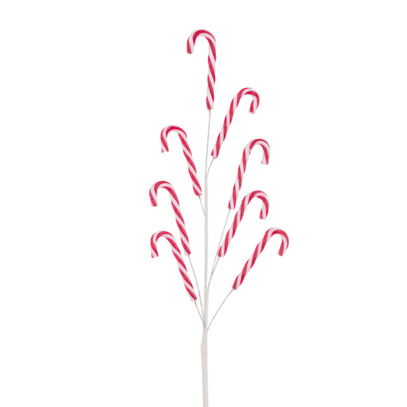 X-Large Red & White Candy Cane Spray - 65cm