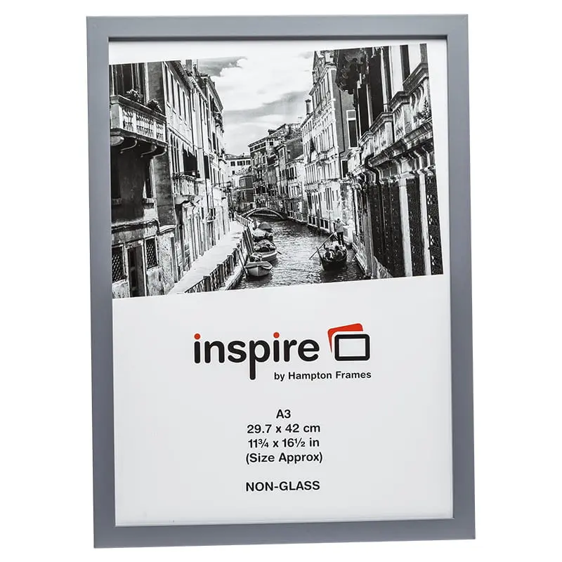 Zurich A3 Solid Grey Certificate/Poster Frame